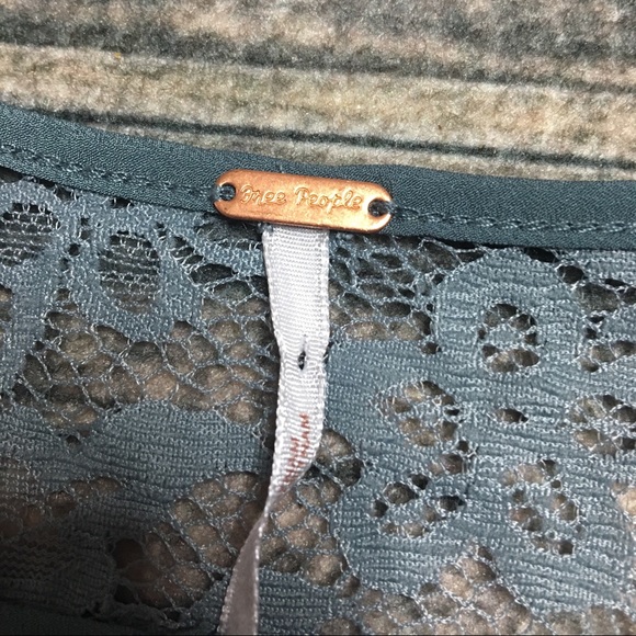 Free People Sheer Floral Top Long Sleeve Size S - Picture 2 of 8